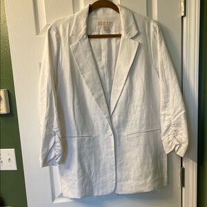 Michael Kors White Linen Blazer